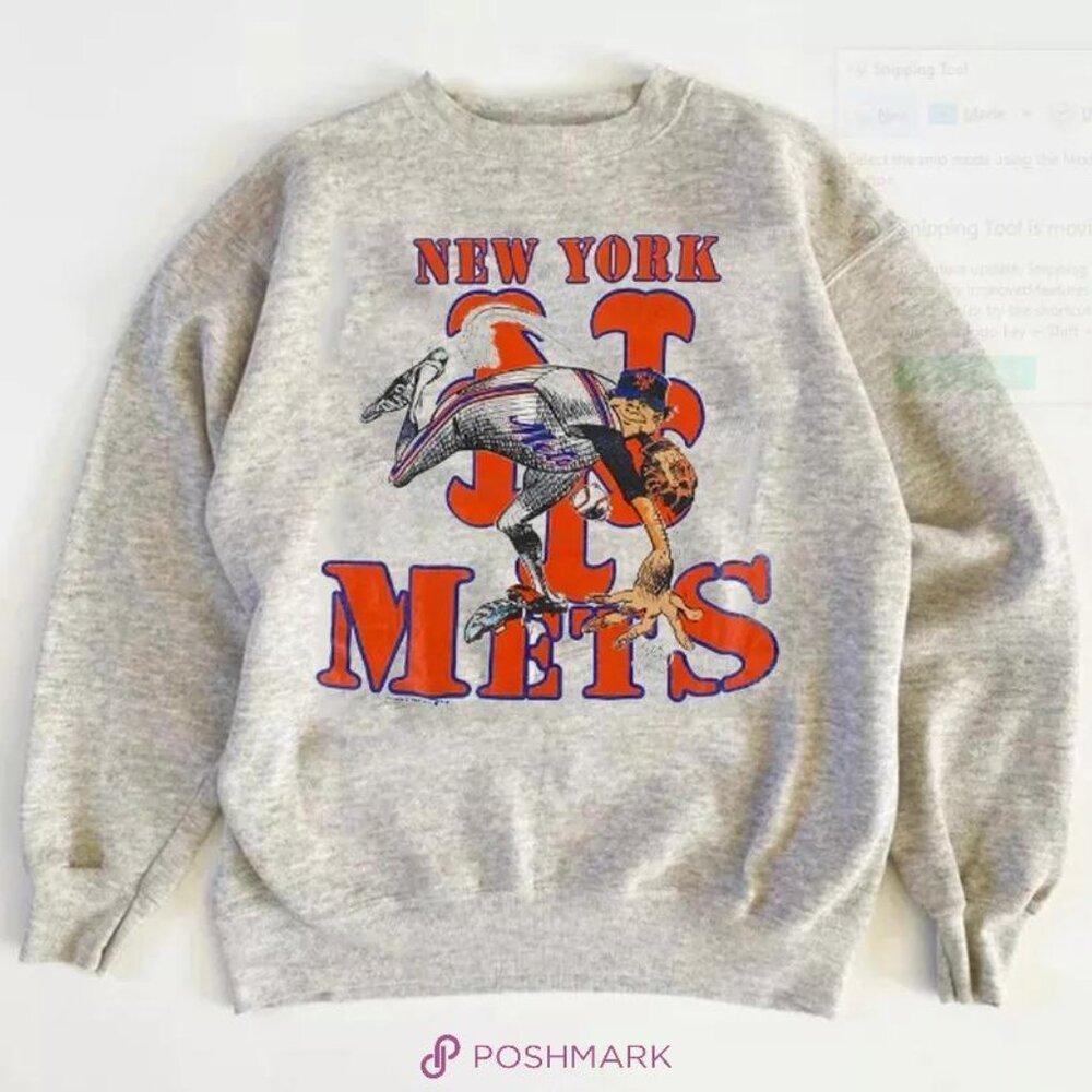 New York Mets Baseball Cartoon Sweatshirt Shirt Retro Elbertfranklin5 - Picture 1 of 4